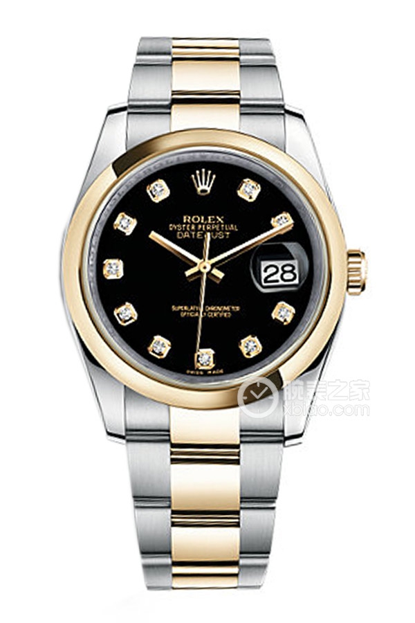 Rolex DATEJUST 116203Black Dialwith Diamonds