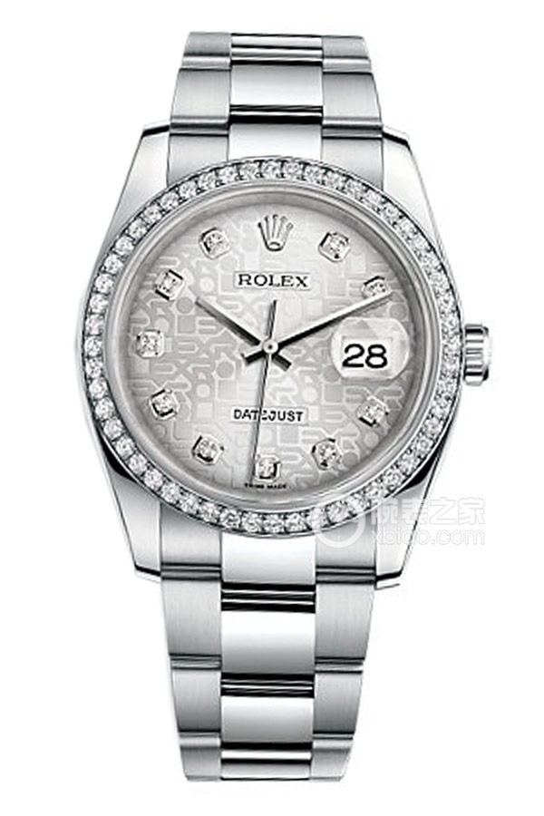 Rolex DATEJUST 116244Silver Dialwith Diamonds