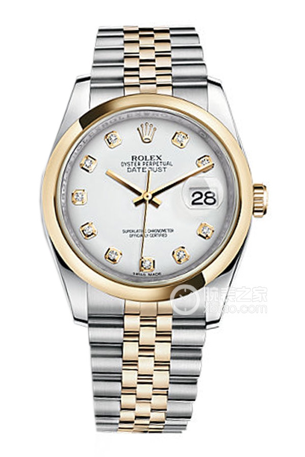 Rolex DATEJUST 116203White Dialwith Diamonds