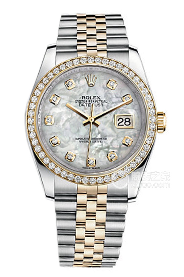 Rolex DATEJUST 116243 White Mother of Pearl Dial with Diamonds