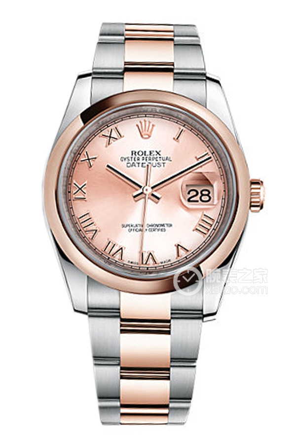 Rolex DATEJUST 116201 Pink Dial with Oyster Bracelet and Roman Numerals