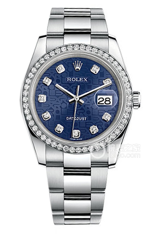Rolex DATEJUST 116244 Blue Dial with Commemorative Pattern