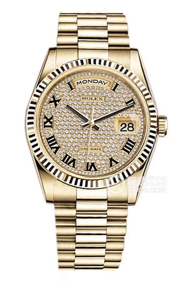 Rolex DAY-DATE 118238 Pave Diamond Dial