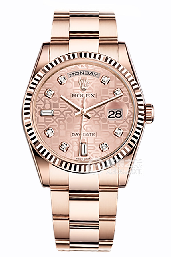 Rolex DAY-DATE 118235F Pink Commemorative Pattern Dial