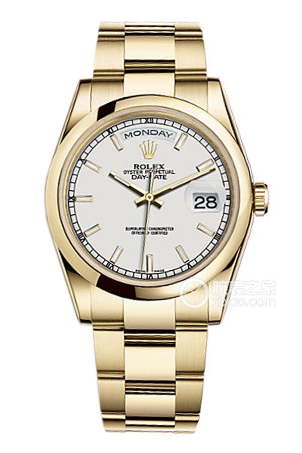 Rolex DAY-DATE 118208White Dial