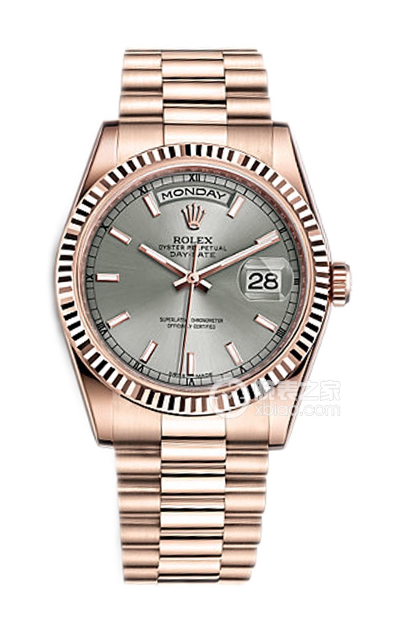 Rolex DAY-DATE 118235 Rhodium White Dial