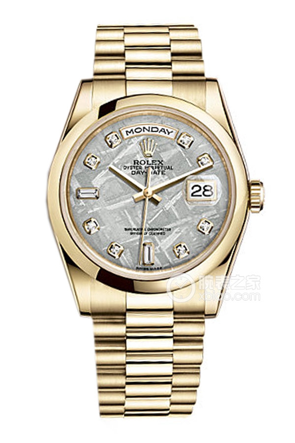 Rolex DAY-DATE 118208 Meteorite Dial with Diamonds
