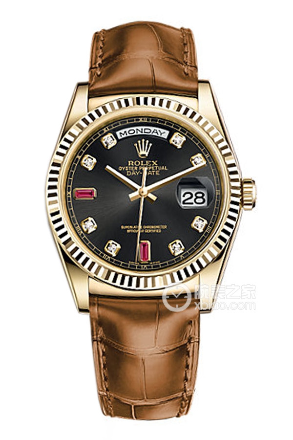 Rolex DAY-DATE 118138 Black Diamond Dial