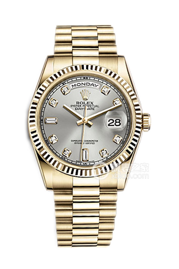 Rolex DAY-DATE 118238Silver Dialwith Diamonds