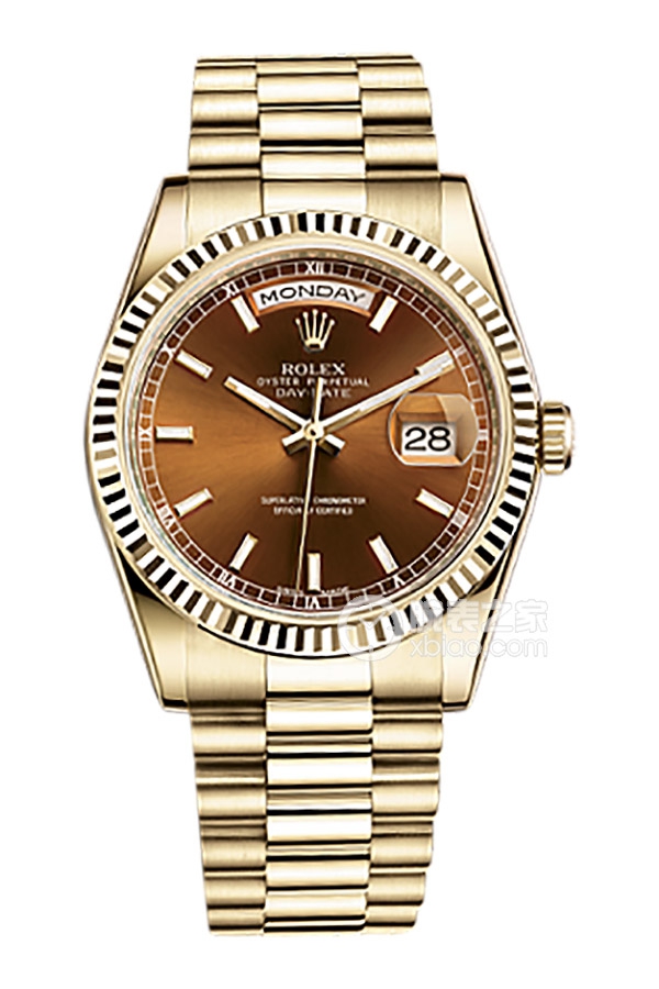 Rolex DAY-DATE 118238 Cognac Dial
