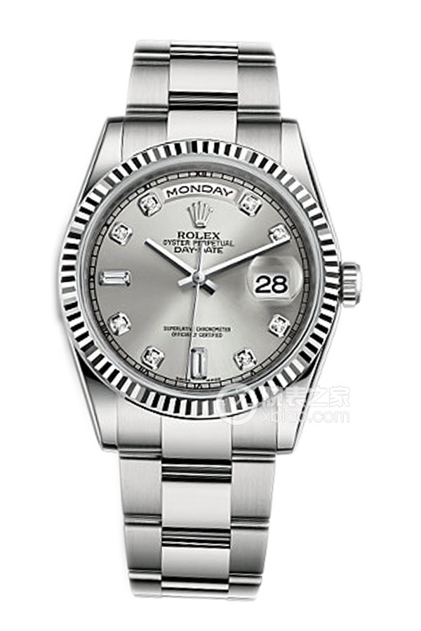 Rolex DAY-DATE 118239 Gray Dial with Diamonds