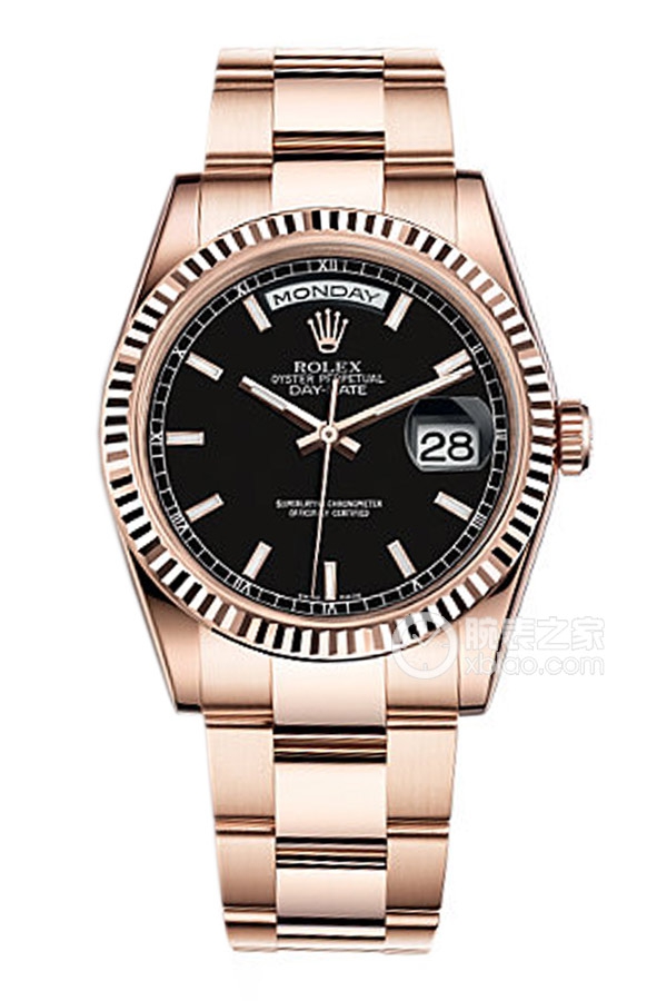 Rolex DAY-DATE 118235 Black Dial with Oyster Bracelet