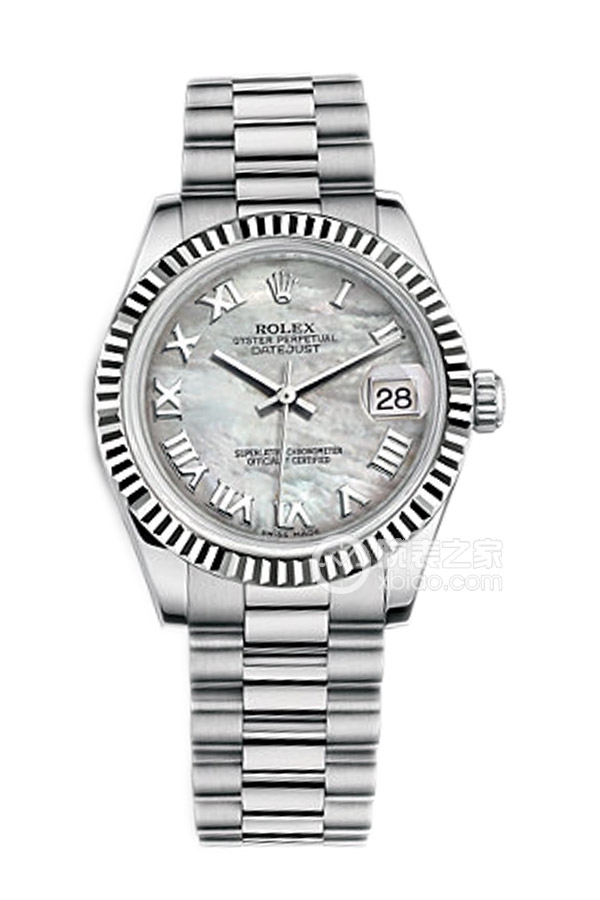 Rolex LADY-DATEJUST 178279 White Mother of Pearl Roman Dial
