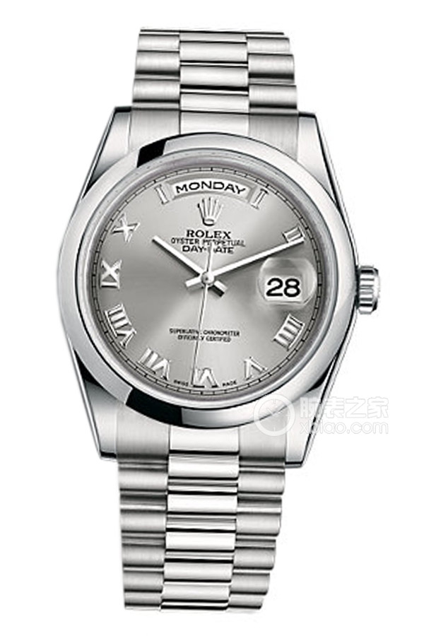Rolex DAY-DATE 118206 Rhodium White Dial
