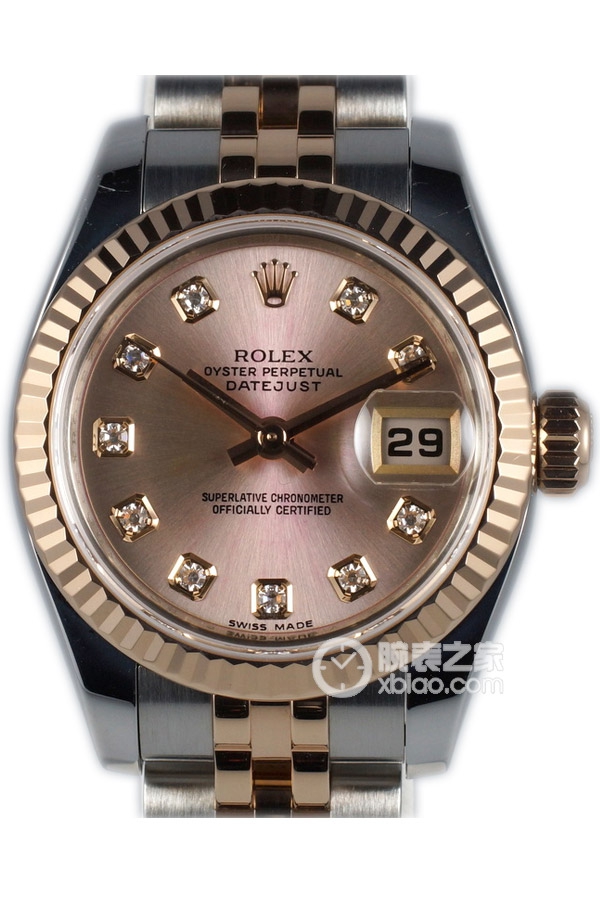 Rolex LADY-DATEJUST 179171 Pink Dial with Diamonds