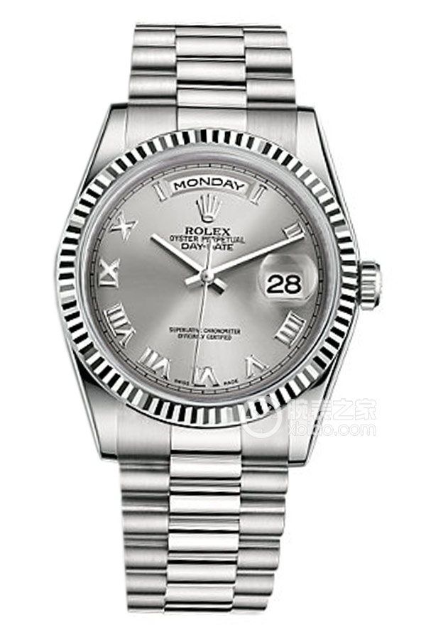 Rolex DAY-DATE 118239 Rhodium White Dial