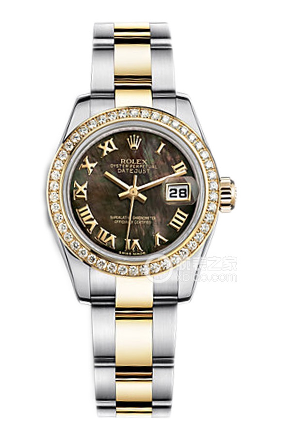 Rolex LADY-DATEJUST 179383 Black Mother of Pearl