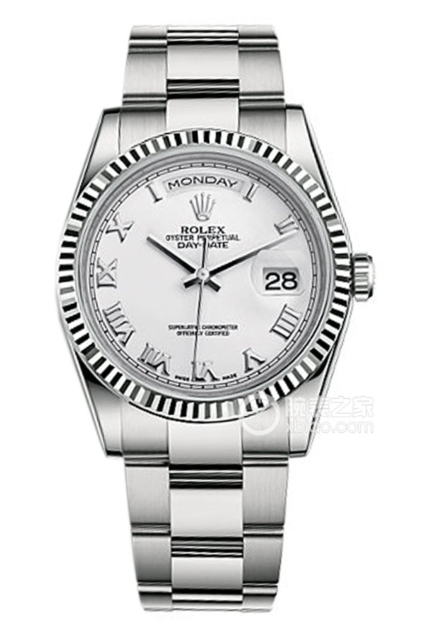 Rolex DAY-DATE 118239 White Roman Dial with Oyster Bracelet