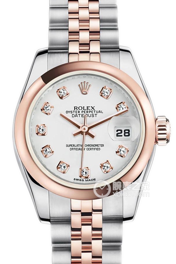 Rolex LADY-DATEJUST 179161 Diamond Markers White Dial