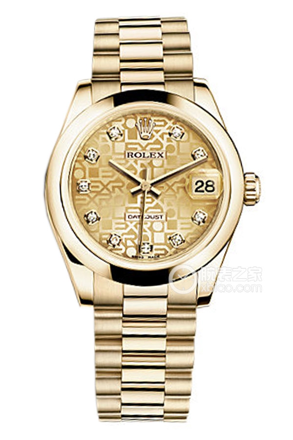 Rolex LADY-DATEJUST 178248 Gold Commemorative Pattern Dial with Diamonds