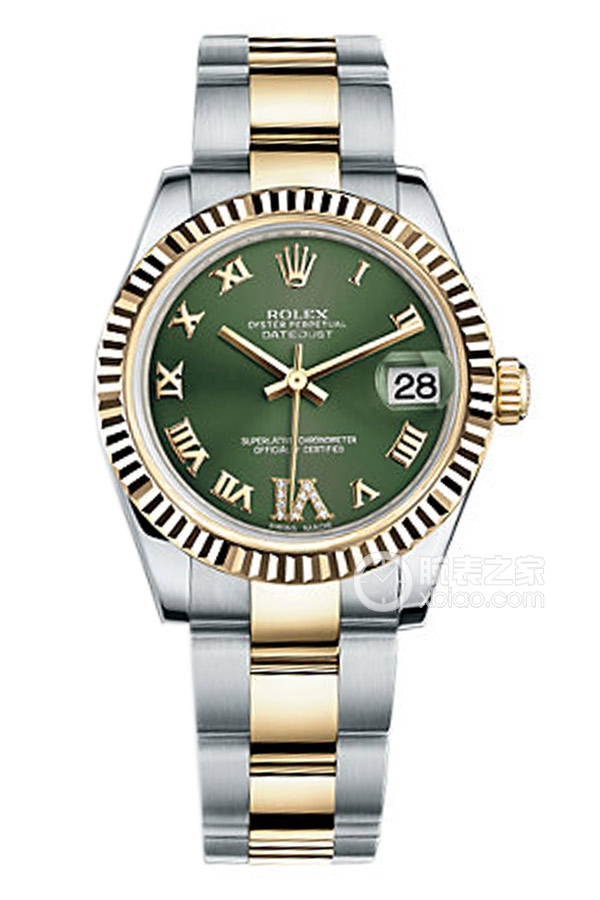 Rolex LADY-DATEJUST 178273 Green Roman Dial