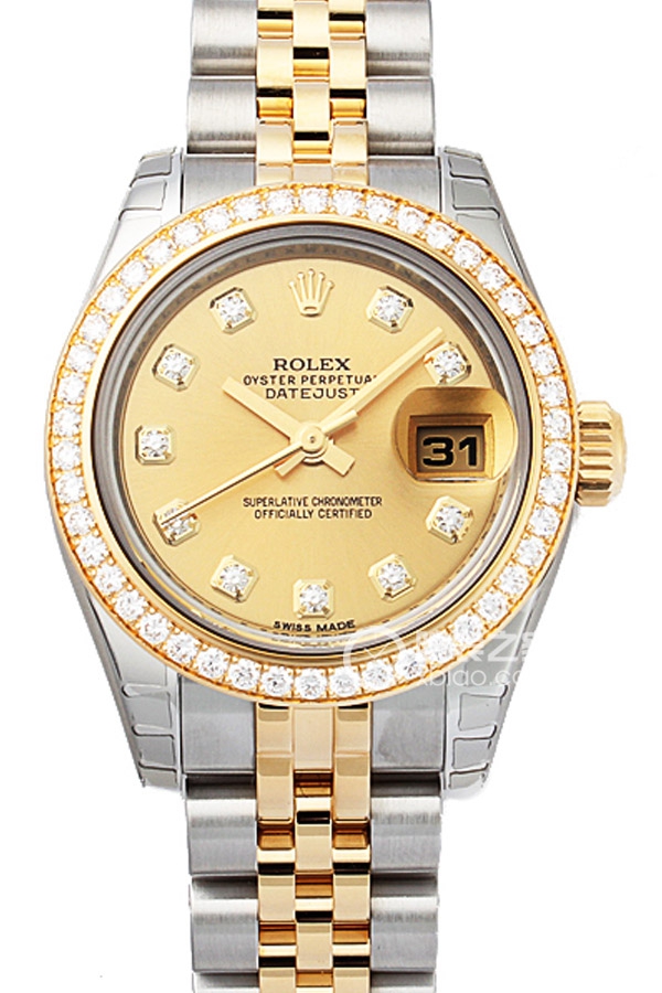 Rolex LADY-DATEJUST 179383Champagne Dialwith Diamonds