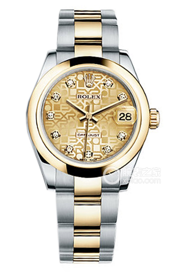 Rolex LADY-DATEJUST 178243 Champagne Commemorative Pattern Dial with Oyster Bracelet