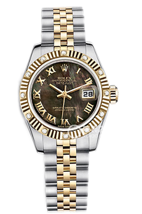 Rolex LADY-DATEJUST 179313 Black Mother of Pearl Dial