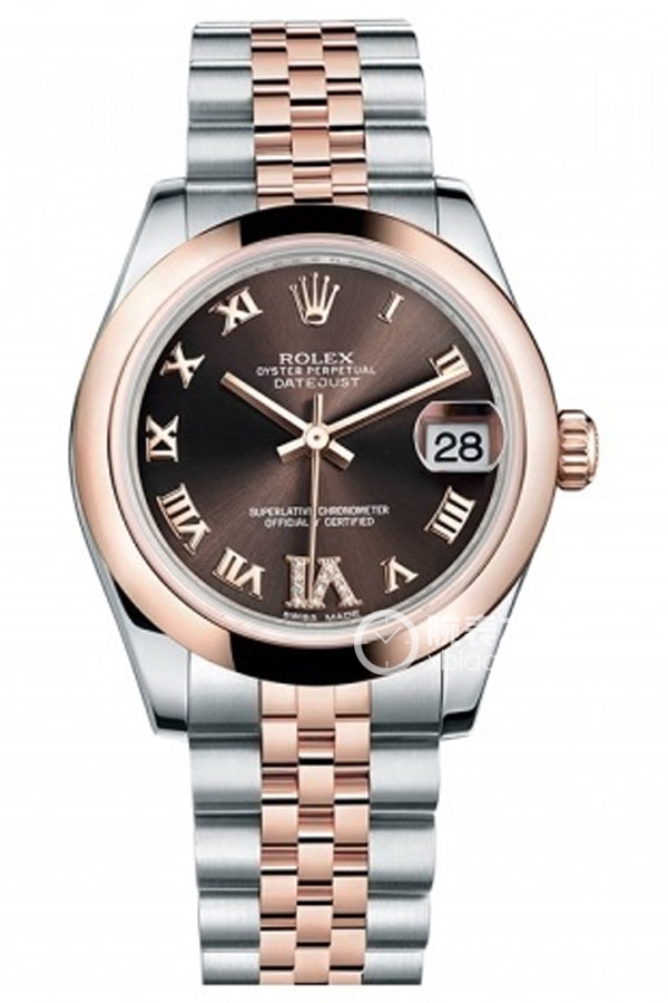 Rolex LADY-DATEJUST 178241 Roman Numerals Brown Dial
