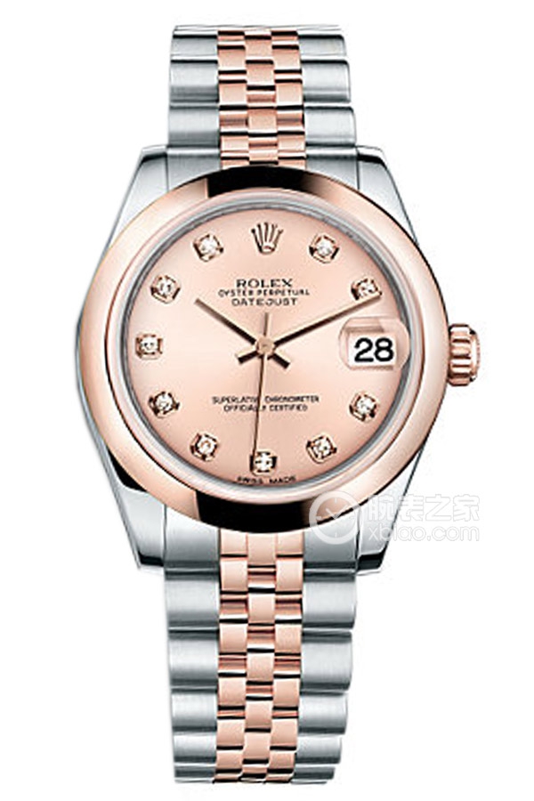 Rolex LADY-DATEJUST 178241 Pink Dial with Diamonds