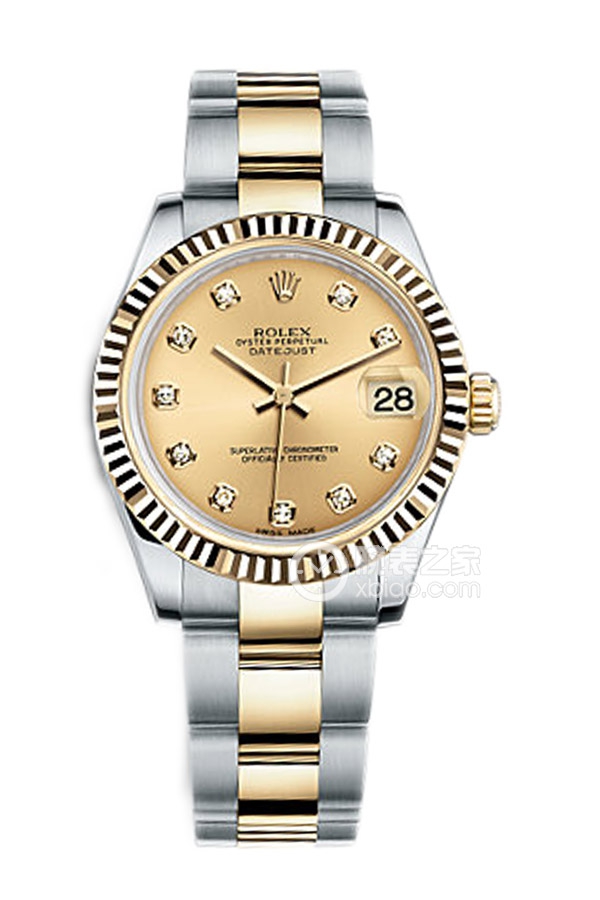 Rolex LADY-DATEJUST 178273 Champagne Dial with Diamonds