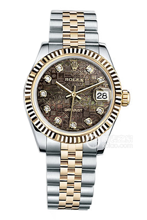Rolex LADY-DATEJUST 178273 Black Mother of Pearl Commemorative Pattern Dial