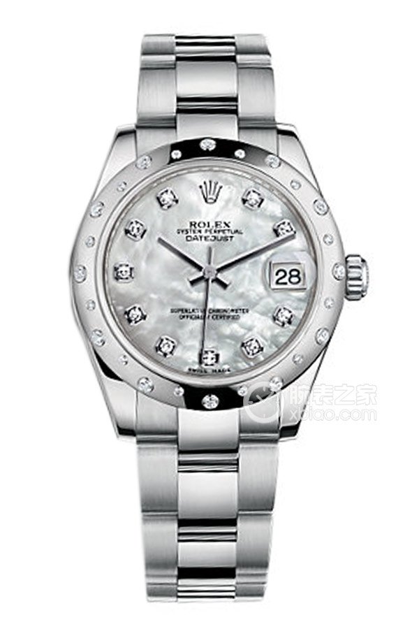 Rolex DATEJUST m178344-0064 NG White Mother of Pearl with Diamonds