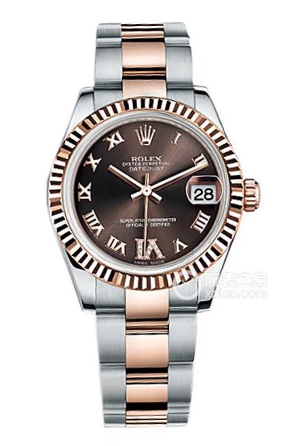 Rolex LADY-DATEJUST 178271 Chocolate Dial with Oyster Bracelet