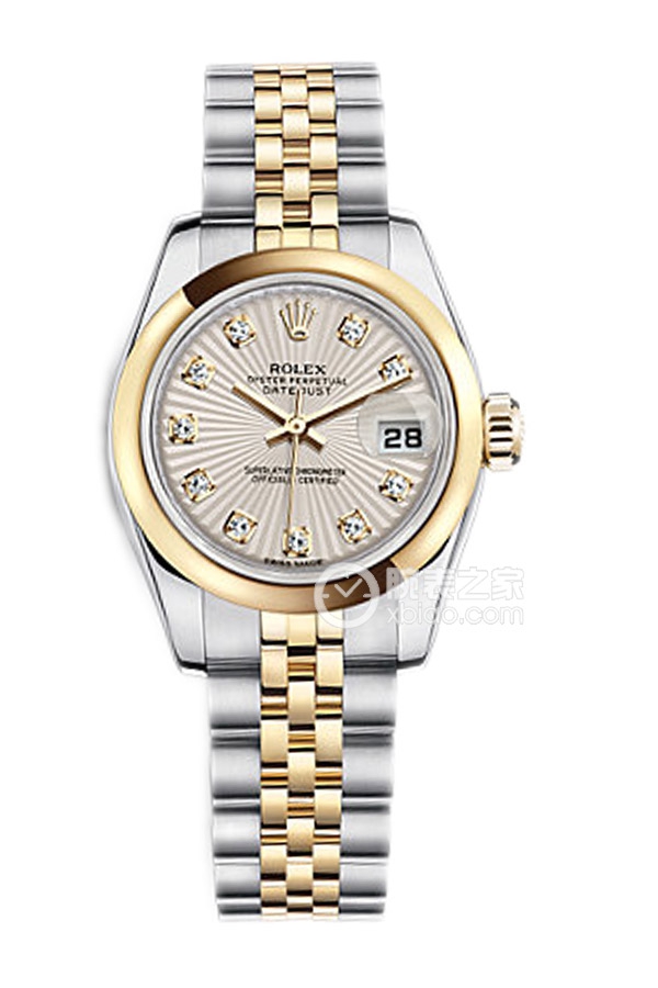 Rolex LADY-DATEJUST 179163 Sunburst Pattern Dial with Diamonds
