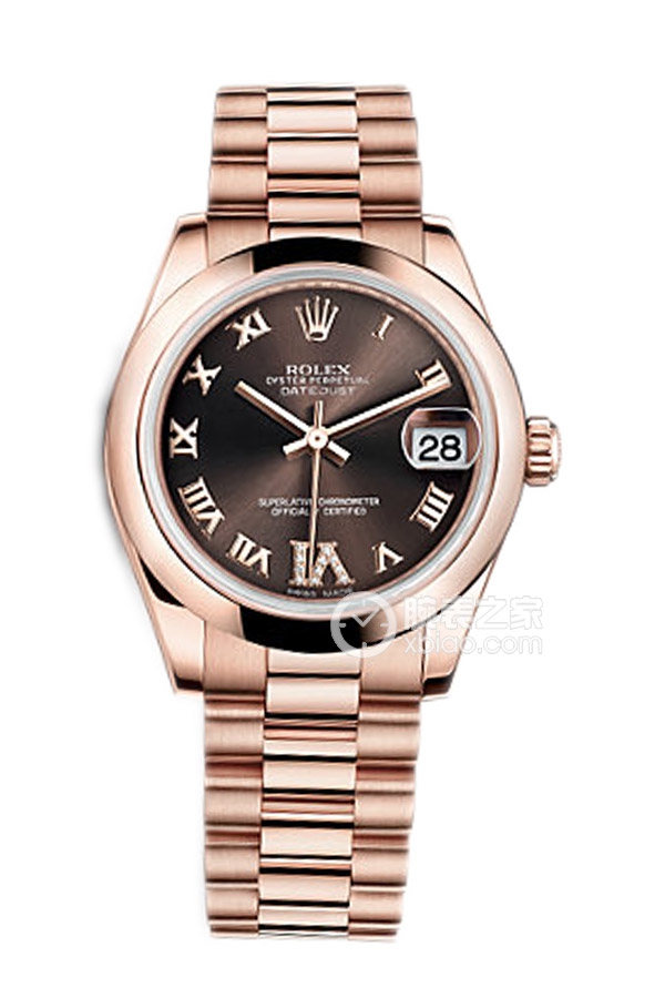 Rolex LADY-DATEJUST 178245 Brown Roman Dial