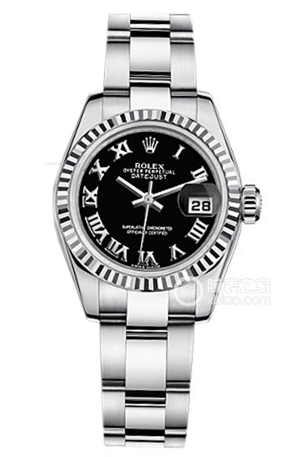 Rolex LADY-DATEJUST 179174 Black Roman Dial