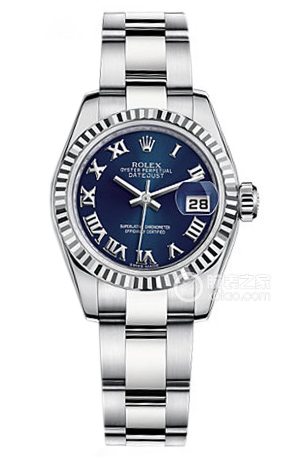 Rolex LADY-DATEJUST 179174 Blue Roman Dial