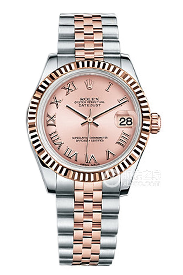 Rolex LADY-DATEJUST 178271 Pink Roman Numerals Dial
