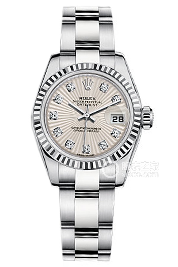 Rolex LADY-DATEJUST 179174 Ivory Sunburst Dial