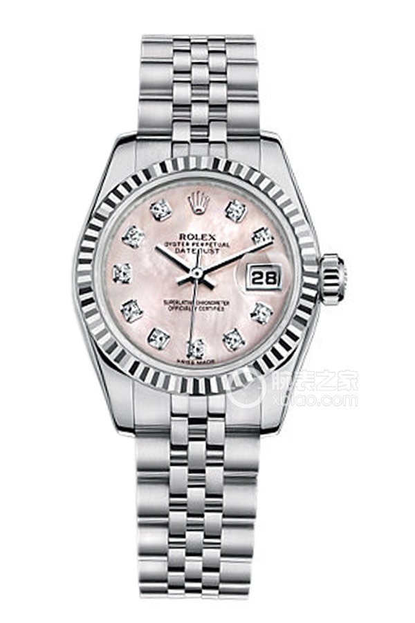 Rolex LADY-DATEJUST 179174 Pink Mother of Pearl with Diamonds