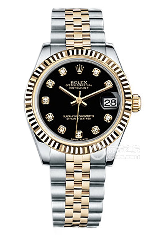 Rolex LADY-DATEJUST 178273Black Dialwith Diamonds