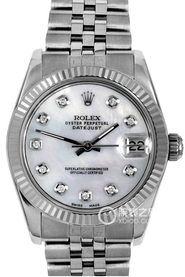 Rolex LADY-DATEJUST 178274 White Mother of Pearl with Diamonds