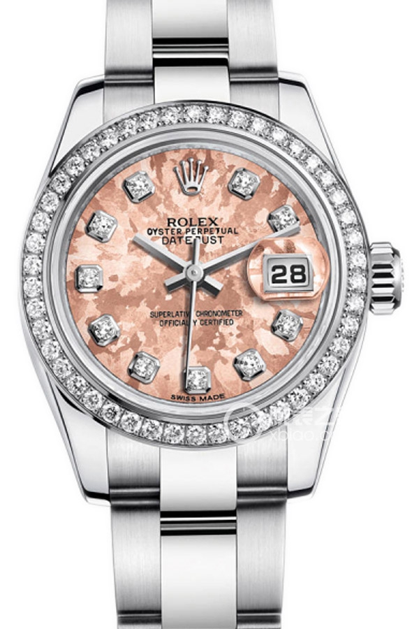 Rolex LADY-DATEJUST 179384 Pink Gold Crystal with Diamonds