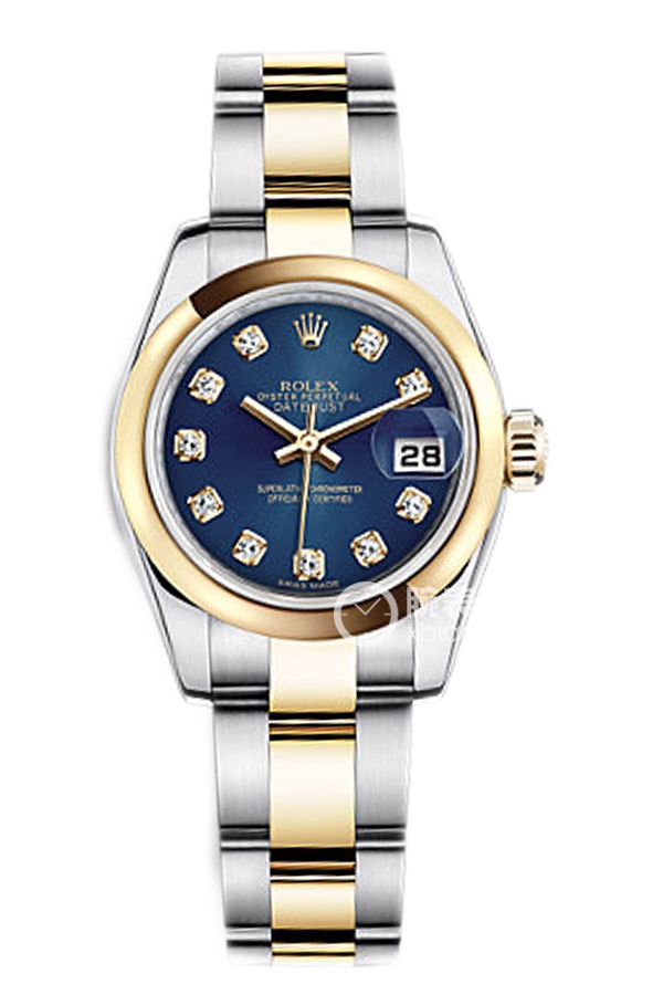Rolex LADY-DATEJUST 179163 Blue Diamond Dial with Oyster Bracelet