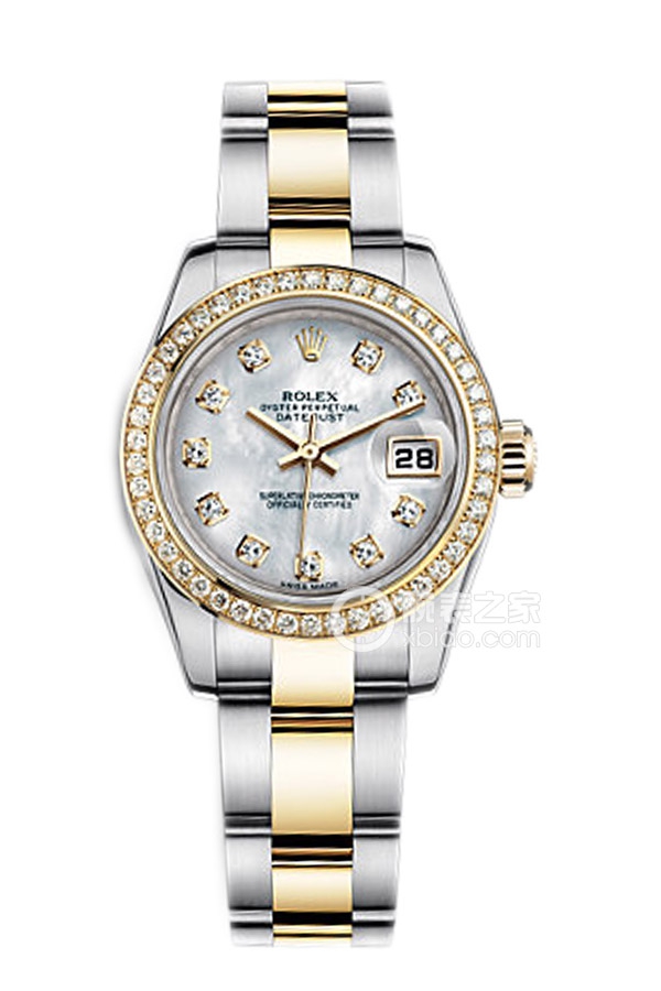 Rolex LADY-DATEJUST 179383-72133 G Mother of Pearl Dial with Diamonds