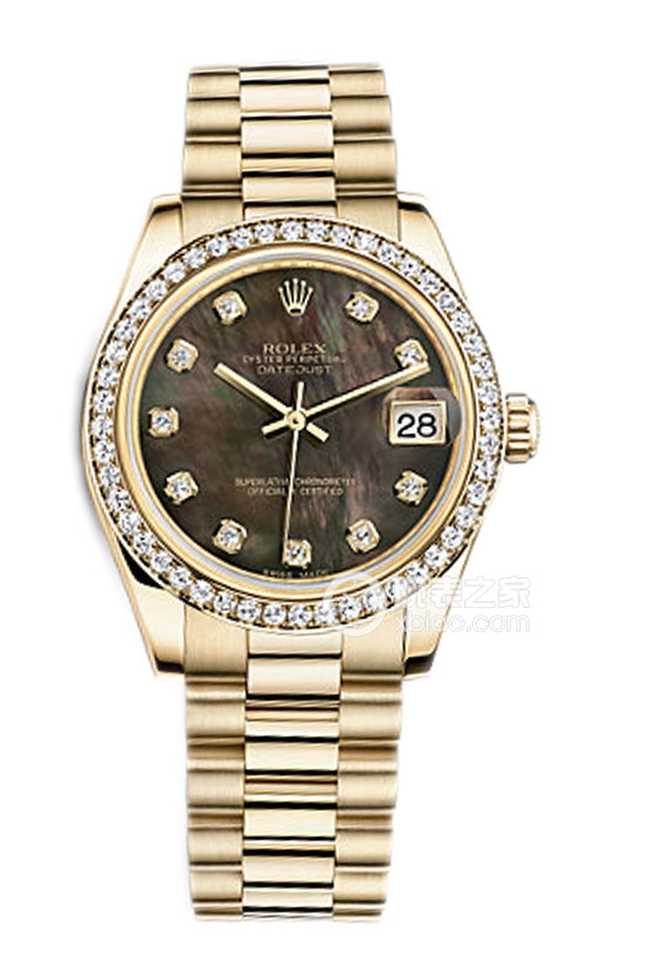 Rolex LADY-DATEJUST 178288 Black Mother of Pearl Dial