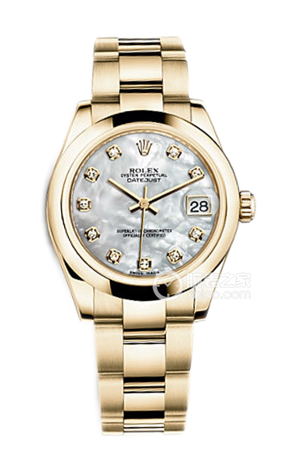 Rolex LADY-DATEJUST 178248 White Mother of Pearl with Diamonds and Oyster Bracelet