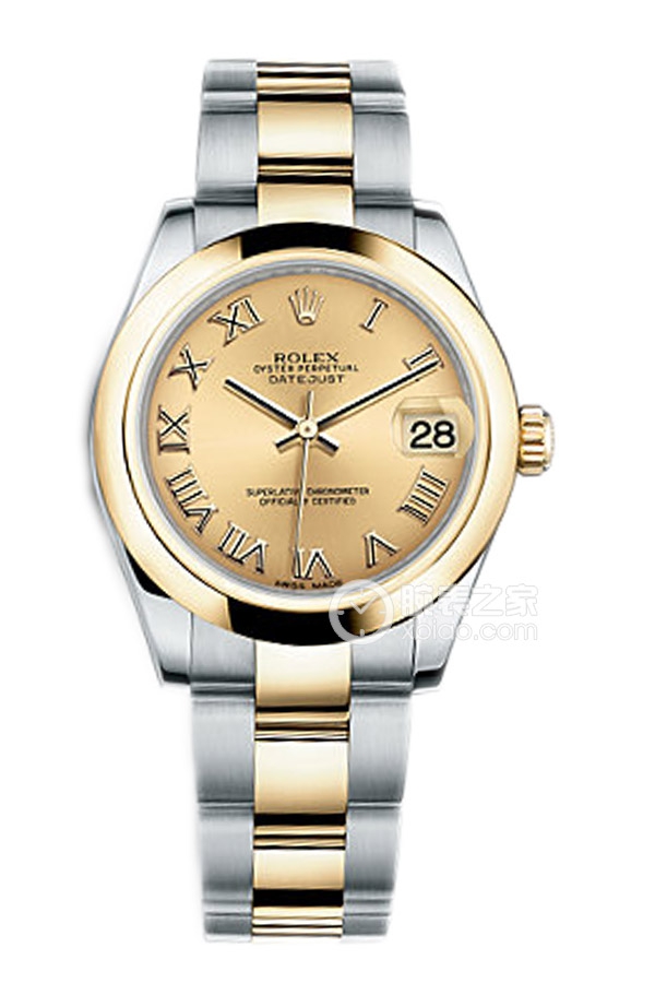 Rolex LADY-DATEJUST 178243 Gold Roman Dial with Oyster Bracelet