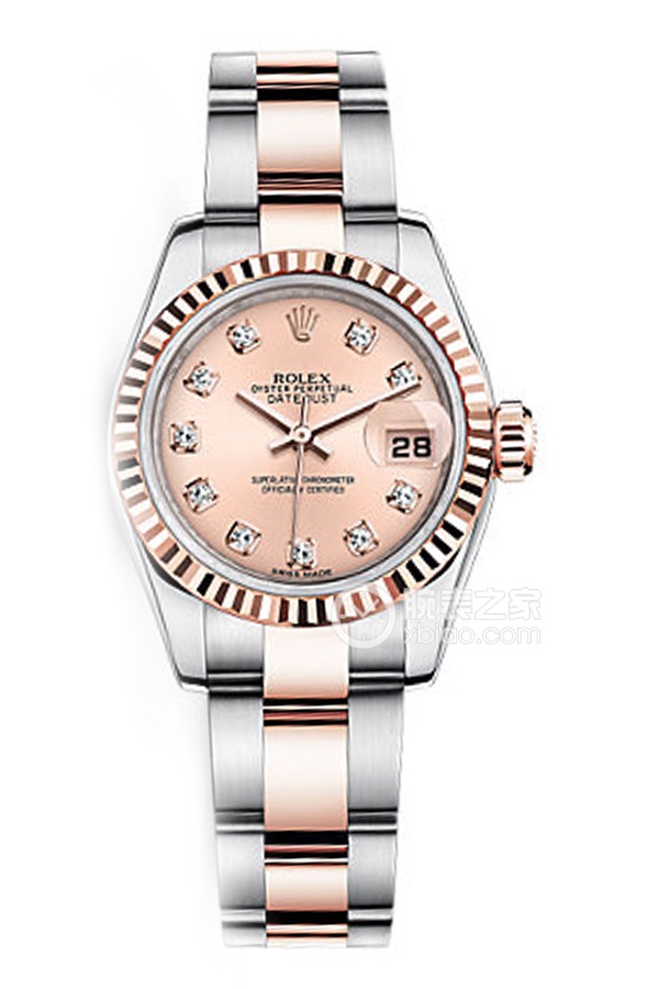 Rolex LADY-DATEJUST 179171 Pink Dial with Diamonds and Oyster Bracelet